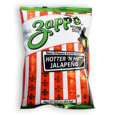 Zapp&#39;s Potato Chips - 1.5oz Bag (Hotter &#39;n Hot Jalapeno) 60-pack