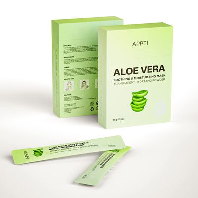 APPTI Aloe Vera Jelly Mask, DIY Spa Home Face Mask,Pore Relief Peel Off Facial Mask,Remove Blackheads,Deep Clean Pores,Anti-aging,Anti Acne,Moisturizing Skin,for All Skin Type,12 packsbox