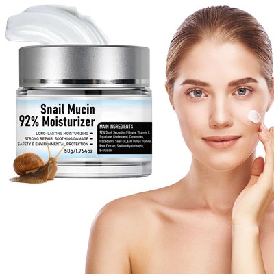 COLOTTE Snail Mucin 92 Moisturizer Daily Face Gel Cream,Snail Mucin 92 Repair Cream,Hydrating Repair Face Gel Cream for All Skin Types,Snail Cream for Face Moisturizer (1 PCS)