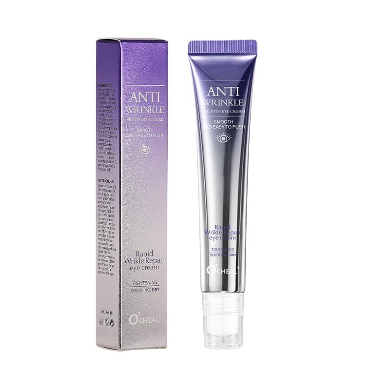 O&#39;CHEAL Rollerball Massager Moisturizing Eye Cream Anti Dark Circle Firming Eye Cream Serum Hyaluronic Acid Eye Skin Care