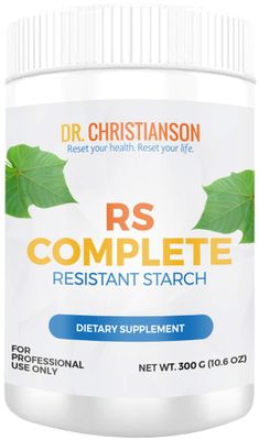 Dr. Christianson RS Complete - Resistant Starch Powder with Organic Green Banana Flour - Non-GMO Dairy-Free Fiber Powder Supplement - The Metabolism Reset Diet (30 Servings 300g)