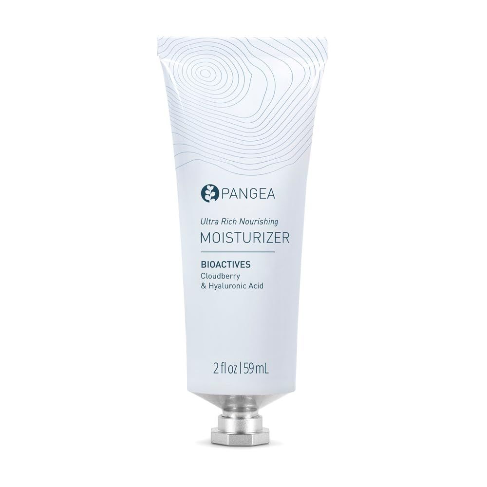Pangea Organics - Natural Cloudberry Hyaluronic Acid Ultra Rich Nourishing Moisturizer Vegan, Non-Toxic, Sustainable Clean Beauty (Aluminum Tube, 2 oz 59 ml)