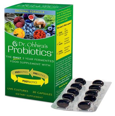 Dr. Ohhira s Probiotics Original Formula with 3 Year Fermented Prebiotics, Live Active Probiotics and The only Product with Postbiotic Metabolites, 30 Capsules