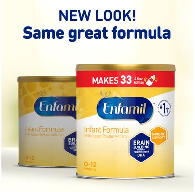 Enfamil Infant Formula, Milk-based Baby Formula with Iron, Omega-3 DHA Choline, Powder Can, 21.1 Oz