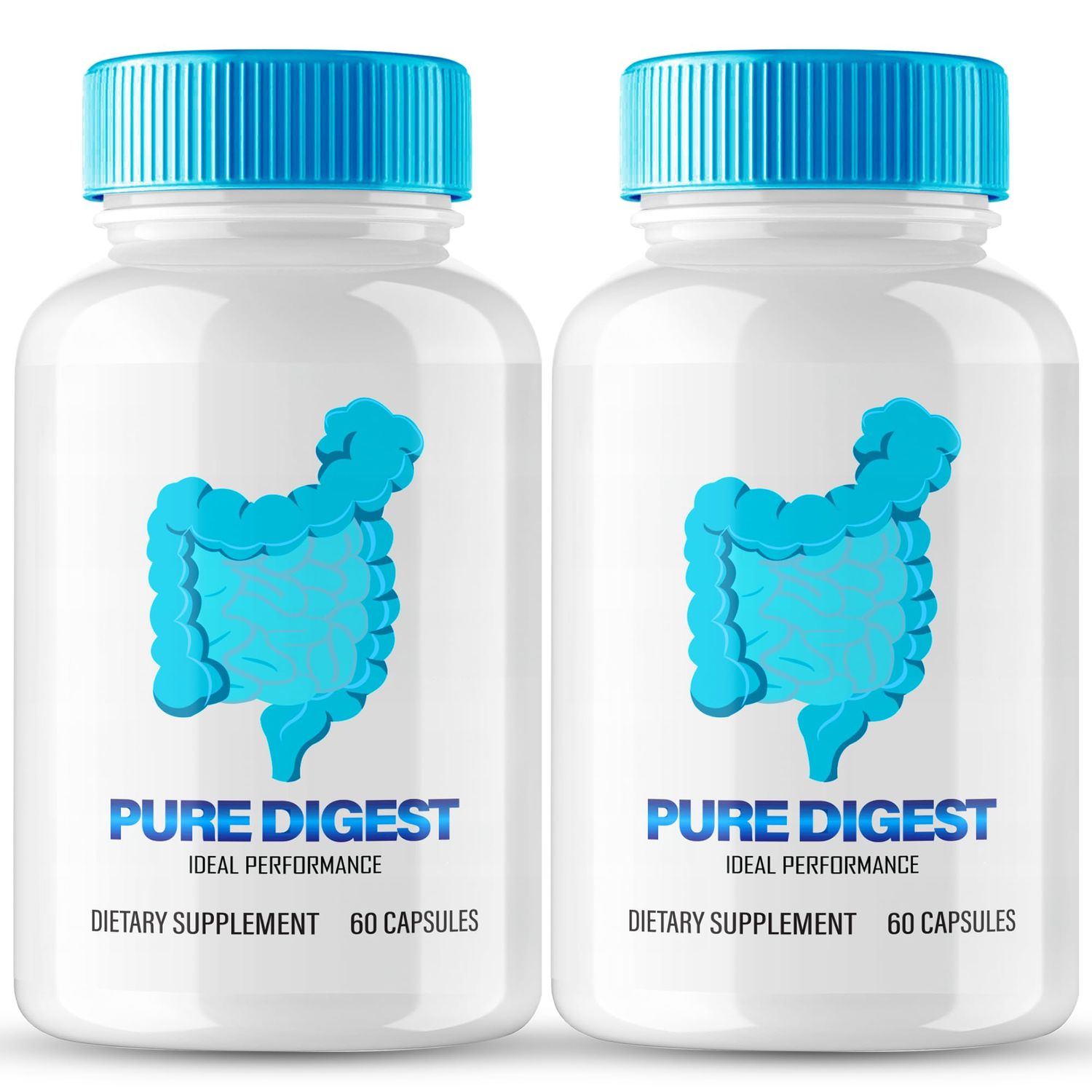 Pure Digest Capsules, Pure Digest Gut and Digestive Support Supplement Pills - Extra Strength, PureDigest All Natural Gut Digestive Health, Pure Digest Pills Overall Well-Being Reviews (2 Pack)