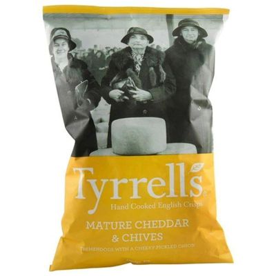 Tyrrells Cheddar Mature Cheese Chive Crisps 150g