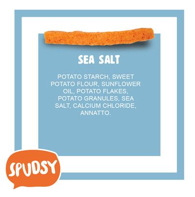 Spudsy Sea Salt Sweet Potato Fries Vegan, Gluten Free Veggie Straws Plant-Based, Allergen-free, Non-GMO, Kosher, Superfood Snack 6 Pack, 4 oz Bags