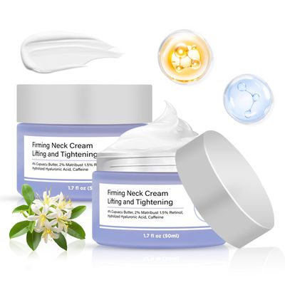 Neck Firming Cream Retinol For Tightening Lift Sagging Tighten Creams Line Remover Anti-Aging Cream Wrinkle Tightener Moisturizer Even Skin Tone With Pro-Active Repair Firming Complex 1.7 FLOz 2 Pcs