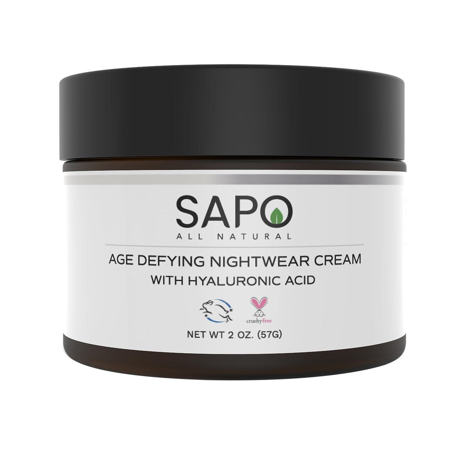 Sapo All Natural Night Cream for Face with Niacinamide, Hyaluronic Acid and Lavender Oil - Hydrating Moisturizing Anti-Aging Facial Moisturizer