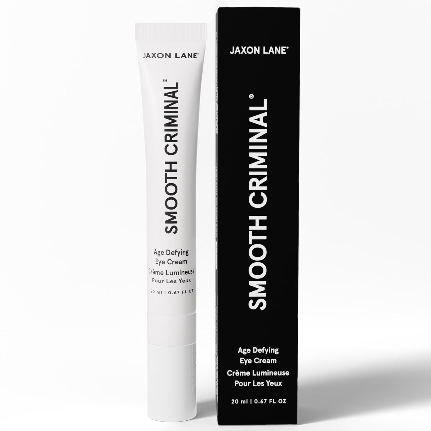 Under Eye Cream for Dark Circles and Puffiness SMOOTH CRIMINAL Age Defying Niacinamide and Caffeine Eye Cream for Puffy Eye Bags Treatment for Men Anti Aging Wrinkle Removal with Bakuchiol