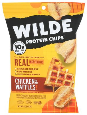 WILDE BRANDS Chicken Chips Chicken and Waffles, 4 OZ