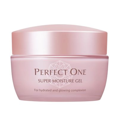 PERFECT ONE Super Moisture Gel: All-in-One Japanese Skincare with Collagen Hyaluronic Acid, Replaces Serum, Moisturizer, Eye Cream, Primer Mask, For Men Women, 1.76 oz (50 g)