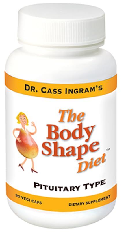 Dr. Cass Ingram&#39;s Body Shape Diet Pituitary Support Formula - Natural Metabolism Hormone Balance - Wild-Sourced Herbs, Royal Jelly Maca Root - 90 Vegan Capsules