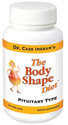 Dr. Cass Ingram&#39;s Body Shape Diet Pituitary Support Formula - Natural Metabolism Hormone Balance - Wild-Sourced Herbs, Royal Jelly Maca Root - 90 Vegan Capsules