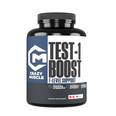 Crazy Muscle Booster for Men and Women (Over 1,300mg per Capsule) to Increase Low Levels in Males, Reverse The Effects of Low Levels on Muscle and Fat, 90 Supplement Pills
