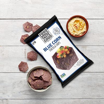 Food Should Taste Good, Gluten Free Blue Corn Tortilla Chips, 5.5 oz