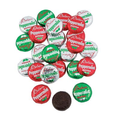1 Pound - Approximately 47 pieces - Christmas Peppermint Patties for Christmas - Great for Christmas School, Parade, Home and Office Parties