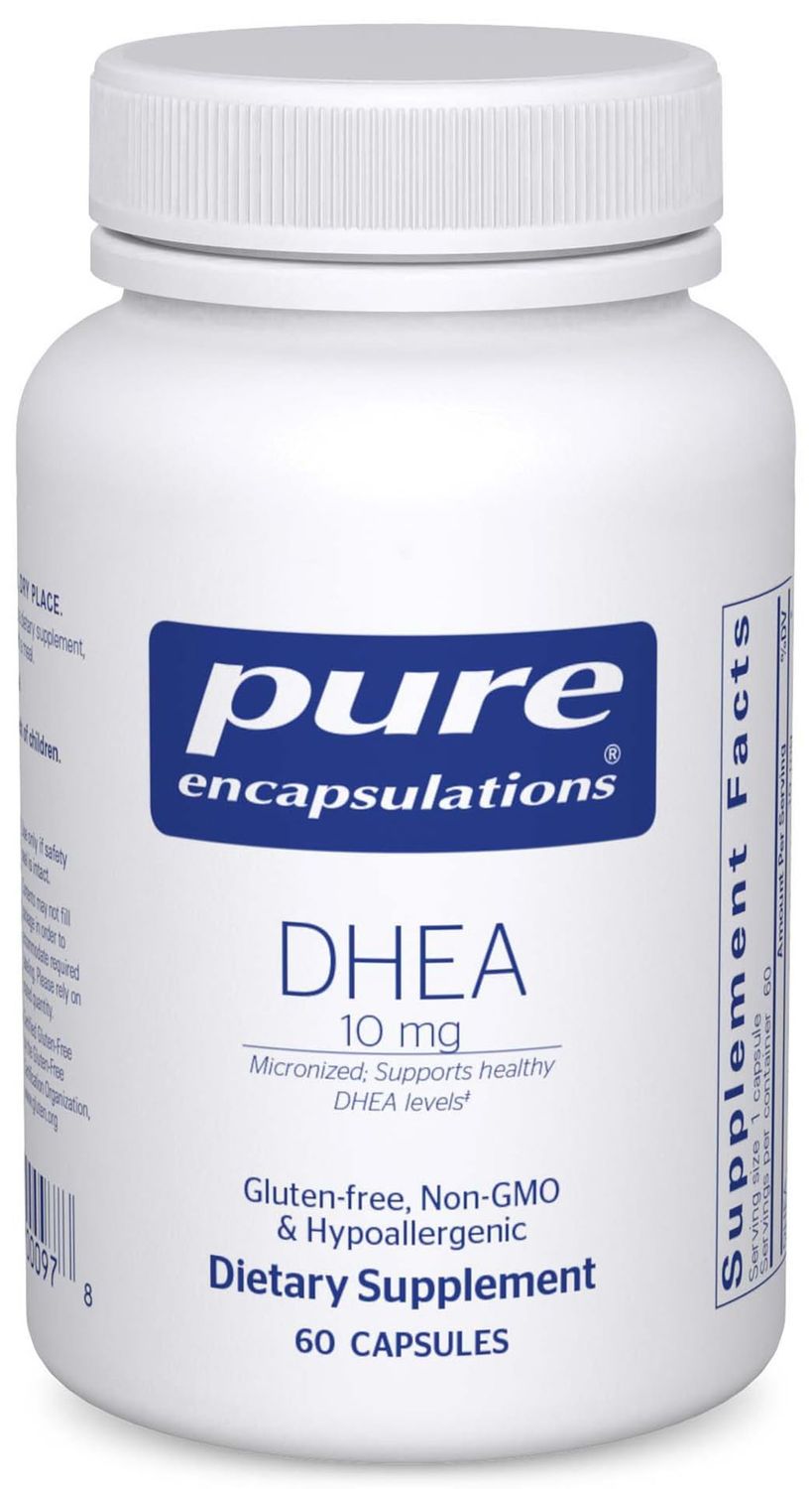 Pure Encapsulations DHEA 10 mg - Adrenal Supplement for Immune Support, Metabolism Hormone Balance - with Micronized DHEA - 60 Capsules