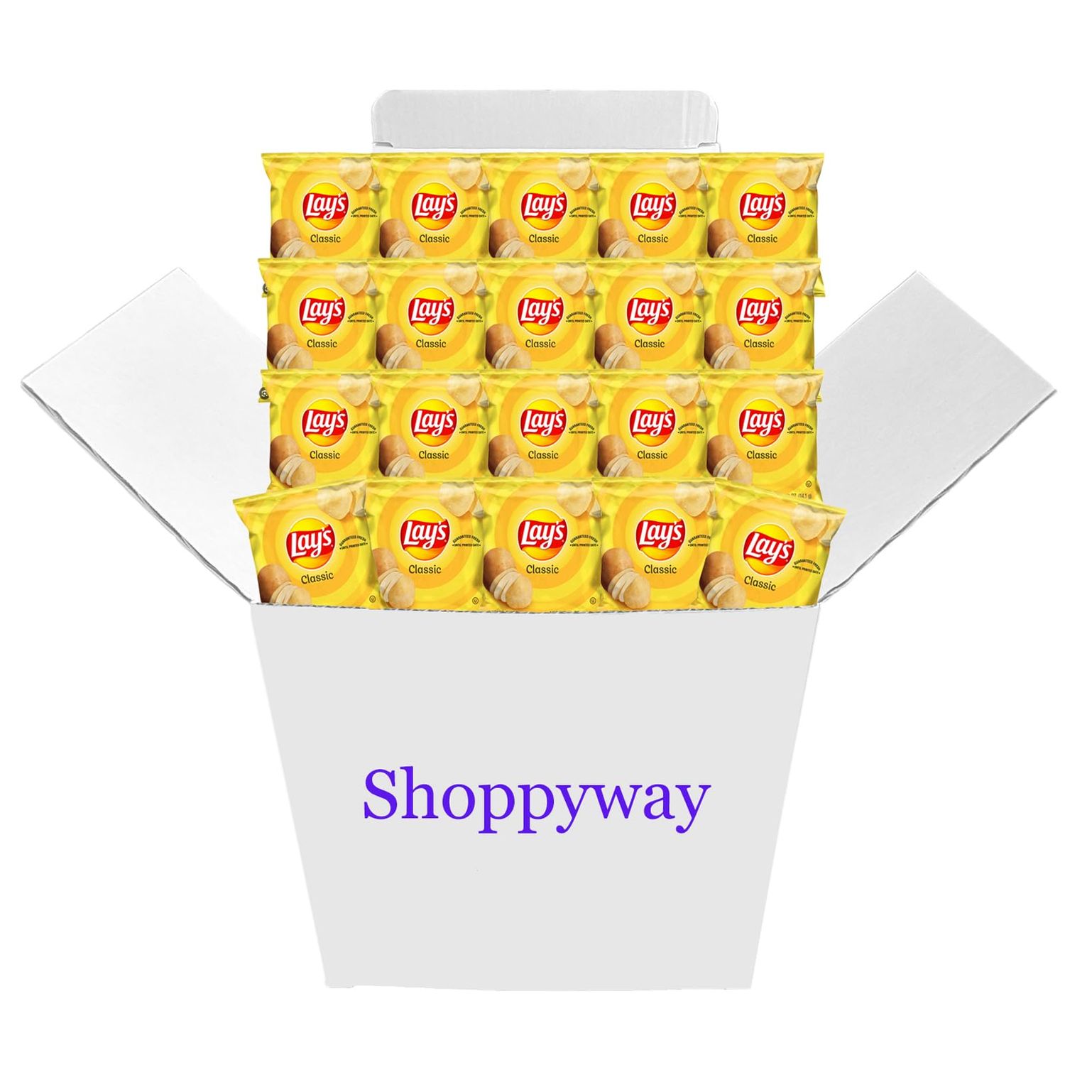 Lay&#39;s Classic Potato Chips, 0.5 oz Bags, Pack of 20 Bundled by Shoppyway
