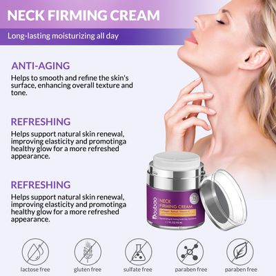 Advanced Neck Firming Cream - 3 Retinol Hyaluronic Acid for Wrinkle Reduction, Lifting Skin Tightening - Anti-Aging Moisturizer for Face, Neck D collet - Deep Hydration, 1.7 FL OZ