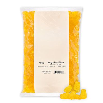 Albanese World&#39;s Best Mango Gummi Bears, 5lbs of Candy