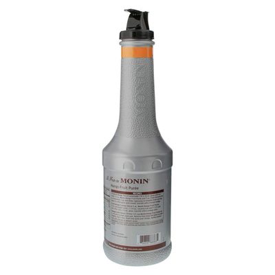 Monin - Mango Pur e, Tropical and Sweet Mango Flavor, Natural Flavors, Great for Teas, Lemonades, Smoothies, and Cocktails, Non-GMO, Vegan, Gluten-Free (1 Liter)