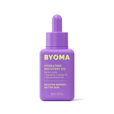 BYOMA Hydrating Recovery Oil - Luxury Face Oil with Squalane, Jojoba Oil Seabuckthorn Oil - Instant Radiant and Glowy Skin - Barrier Repair Facial Oil - 1.01 fl. oz