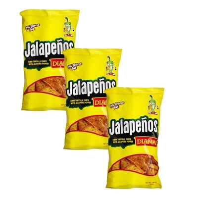 Generic Diana Jalape o Tortilla Chips 3.84oz (Pack of 3)