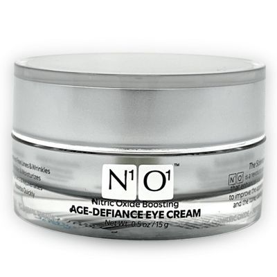 N1O1 Age-Defiance Eye Cream - Day Night Moisturizer with Nitric Oxide, Hyaluronic Acid, Complex Peptides, Ceramides - Hydrating Eye Cream for Dark Circles, Wrinkles, Fine Lines, Puffiness - 0.5 oz.