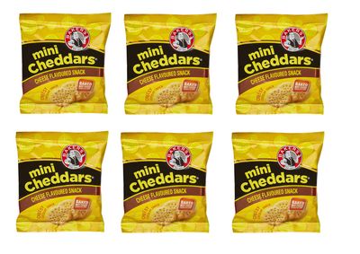 Bakers South Africa Mini Cheddars Multipack PACK OF 6 (Cheese)