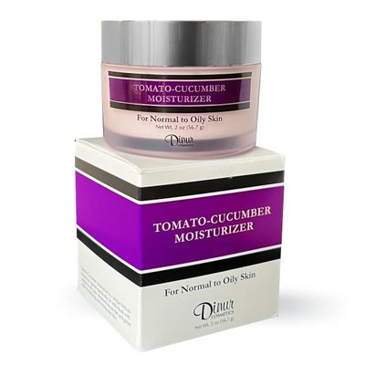 Dinur Cosmetics Tomato Cucumber Moisturizer 2 Oz, Hydrating Face Moisturizer to Nourish Dry Skin Face Cream to Minimize Wrinkles Tighten Pores Balance pH Level