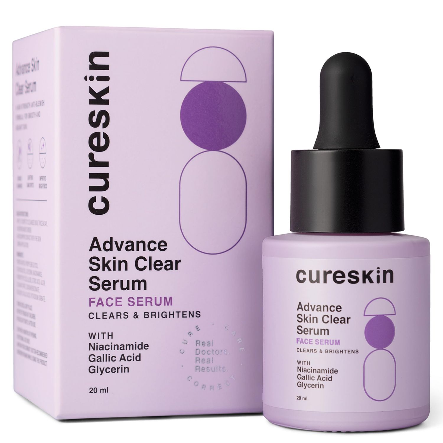 Cureskin Advance Skin Clear Niacinamide Face Serum Serum for Acne and Dark Spots Acne Scars Removal Serum