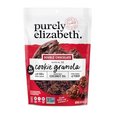 Purely Elizabeth Cookie Granola, Double Chocolate, Gluten-Free, Non-GMO (11oz Bag)