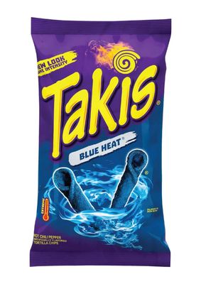 Grupo Bimbo Takis Blue Heat Rolled Tortilla Chips, 260g9 oz. Bag