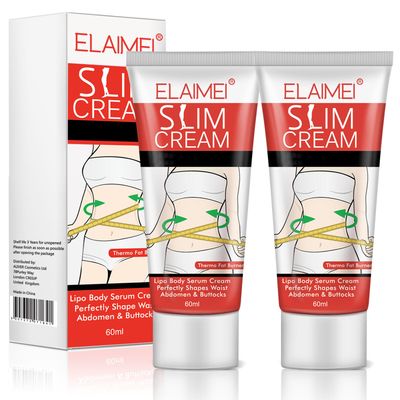 2 Pack Hot Cream, Slimming Fat Burning Cream for Belly, Waist, Buttocks. That Burns Moisturizing Firming - Goodbye Cellulite WomenMen Weight Loss, 60.0 milliliters