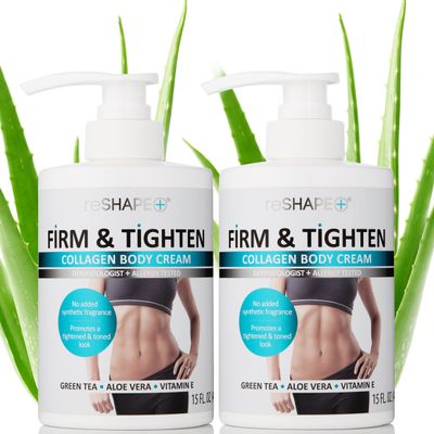 Reshape Collagen Cream Moisturizer Body Lotion Face Cream Dry Skin Rescue Collagen Lotion Skin Tightening Cream Skin Firming Tightening Lotion Body Skin Care Products, 15 Fl Oz (2-Pack)