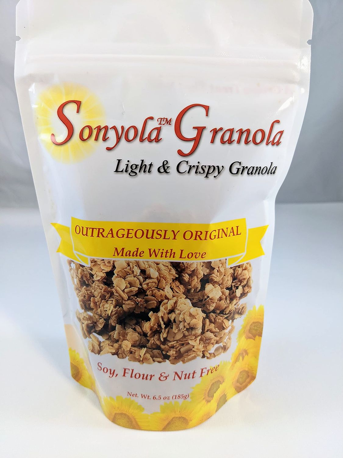 Sonyola Granola Outrageously Original 100 FREE of nuts, coconut, flour, soy peanuts!