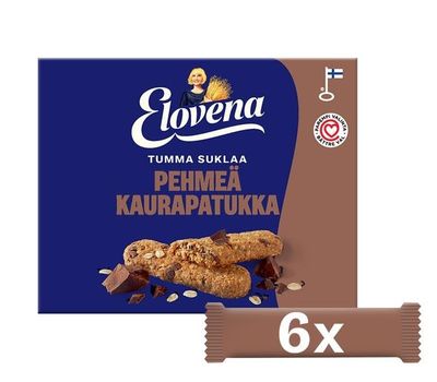 Elovena dark chocolate soft oat Biscuits 1 Box of 180g S P S P pack (SOPOSOPO)
