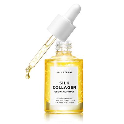 SO NATURAL SILK COLLAGEN GLOW AMPOULE - Anti-Aging Serum, Intense Hydration Moisture