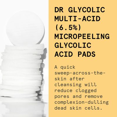 Beauty Pie Dr Glycolic Multi-Acid (6.5) Micropeeling Glycolic Acid Pads For Exfoliating Anti-Aging Benefits