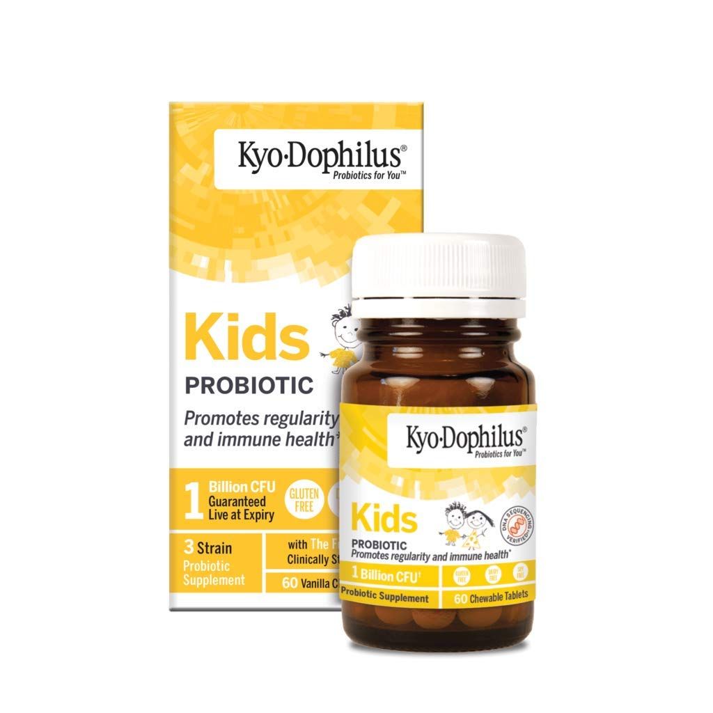 Kyo-Dophilius Kids Probiotic, Promotes Regularity and Immune Health, 60 tablets (Packaging may vary)