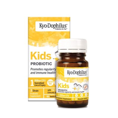 Kyo-Dophilius Kids Probiotic, Promotes Regularity and Immune Health, 60 tablets (Packaging may vary)