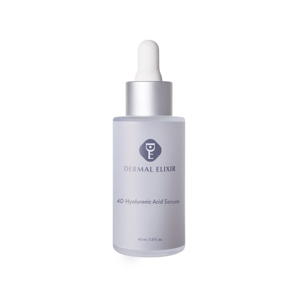 Dermal Elixir 4D Hyaluronic Acid Serum 40ml Anti Aging Wrinkle; Boost Skin Collagen; All skin type
