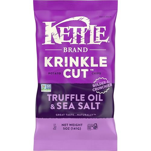 Kettle Foods Truffle Sea Salt Krinkle Cut Potato Chips, 5 OZ