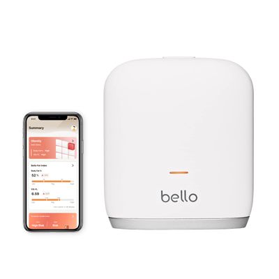 Bello 2 - Tailored Body Fat Management Device and Smart App - Bluetooth Whole-Body Fat Scanner and Metabolism Tracker - Handheld Body Fat Measurement Tool - Compatible with Apple Health Google Fit