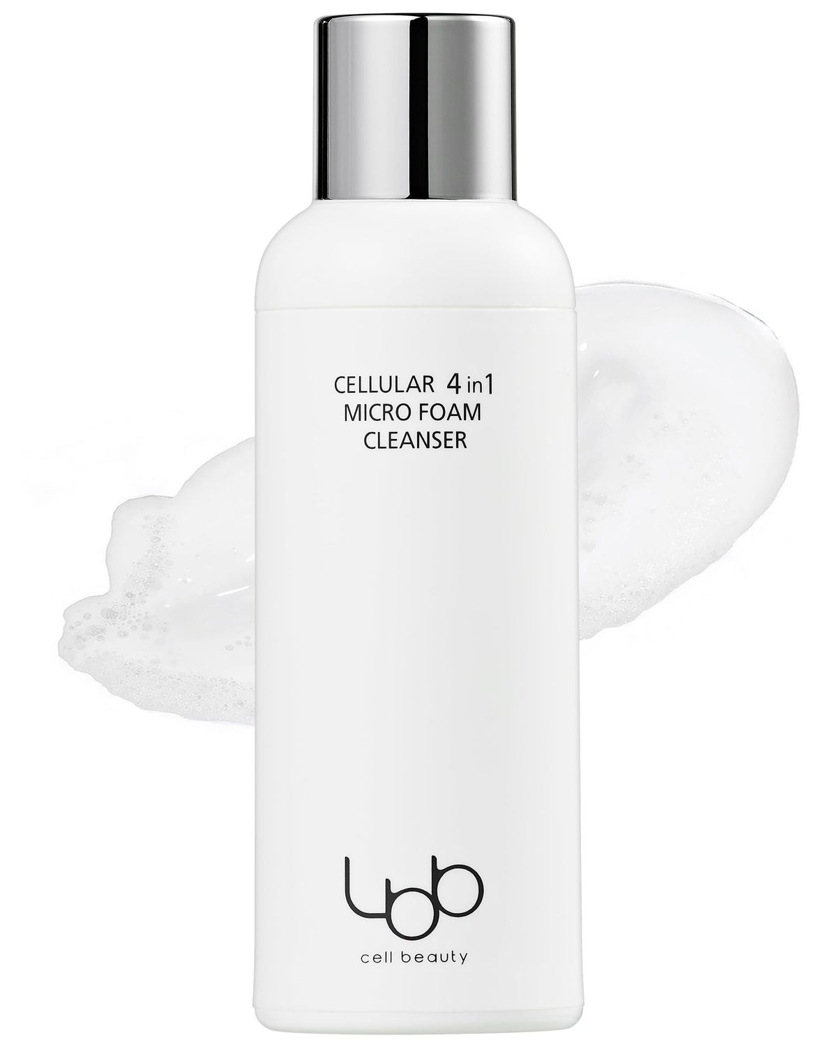 LBB 4-in-1 Micro Foam Cleanser - pH 5.5 Face Cleansing Milk to Bubble Foam - Gentle, Hypoallergenic Deep Cleansing with Moisturizing Finish - Anti Aging Tangerine Cellular Water, 3.38 fl.oz.