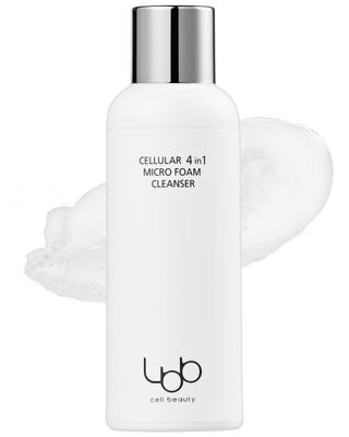 LBB 4-in-1 Micro Foam Cleanser - pH 5.5 Face Cleansing Milk to Bubble Foam - Gentle, Hypoallergenic Deep Cleansing with Moisturizing Finish - Anti Aging Tangerine Cellular Water, 3.38 fl.oz.