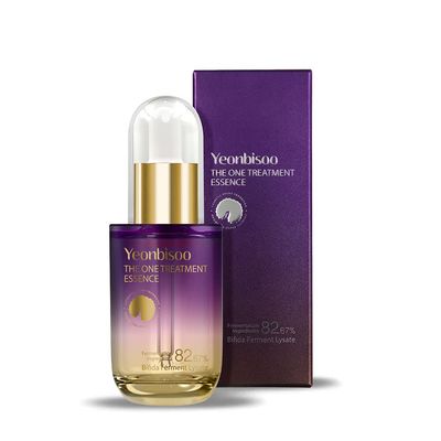 Yeonbisoo Bifida Ferment Lysate 82.67 Facial All in One Essence Violet Bottle Nourishing Elastic Toneup Brightening