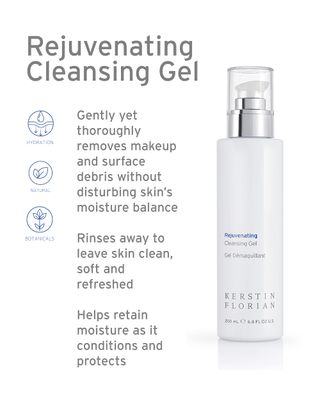 Kerstin Florian Rejuvenating Cleansing Gel Gentle Face Wash and Makeup Remover for All Skin Types (6.8 fl oz)