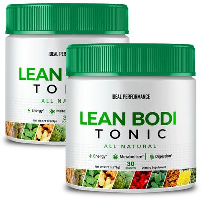 Lean Bodi Tonic Powder Official Formula, LeanBodi Tonic All Natural - Maximum Strength with Vitamin B6, BCAA, LeanBodi Powder Support, Lean Bodi Advanced Formula Reviews (2 Pack)